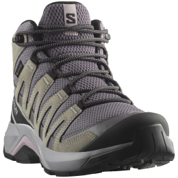 Дамски туристически обувки Salomon X-Adventure Recon Mid Gore-Tex сив Excalibur / Gull / Nirvana