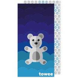 Бързосъхнеща кърпа Towee Bear син Blue