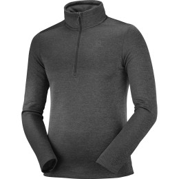 Мъжки суичър Salomon Essential Lightwarm Seamless черен Black