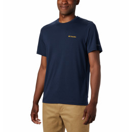 Мъжка тениска Columbia Maxtrail SS Logo Tee син/жълт CollegiateNavy