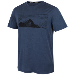 Мъжка тениска MOOA Merino Lyolite Highlander 150 Short тъмно син navy