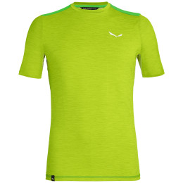 Мъжка тениска Salewa Pedroc Hybrid 2 Dry M S/S Tee светло зелен TendershotMelange