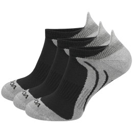 Чорапи MOOA Bamboo Active Low 3-pack сив Grey/Grey
