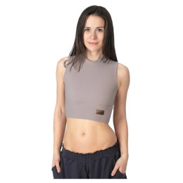 Дамска тениска без ръкав Drexiss Feel Yoga Coffee
