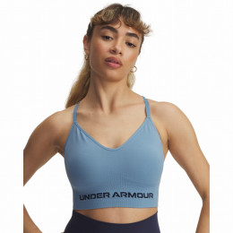 Спортен сутиен Under Armour Vanish Seamless Low Bra син/сив Blue