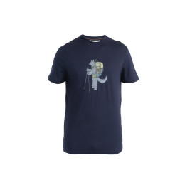 Мъжка тениска Icebreaker Men Merino 150 Tech Lite SS Tee Tech Head тъмно син Midnight Navy