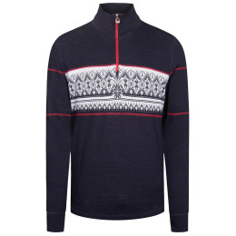Мъжки пуловер Dale of Norway Moritz Masc Basic Sweater синьо/бял Navy White Raspberry