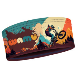 Лента за глава WAMU Mountain Bike оранжев/син