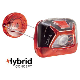 Изложен челник Petzl Zipka червен