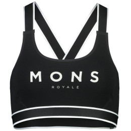 Спортен сутиен Mons Royale Stella X-Back Bra черен Black