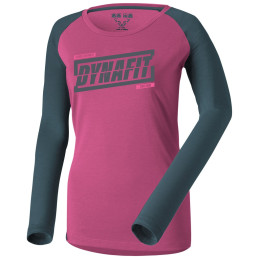 Дамска тениска Dynafit 24/7 W L/S Tee розов/сив 6A51 - magenta/0720
