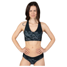 Спортен сутиен Drexiss Diamond Beach Black черен/бял