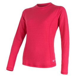 Дамска тениска Sensor DF Merino wool dl.r. magenta