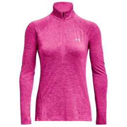 Дамска функционална блуза Under Armour Tech 1/2 Zip - Twist розов