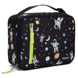 Кутия за храна Packit Classic Lunch Box черен/бял Spaceman