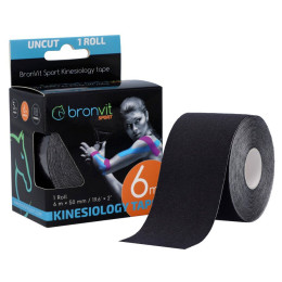 Кинезио тейп лента BronVit Sport Kinesio Tape classic 5 cm x 6m