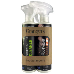 Почистващ препарат за обувки Granger's Footwear + Gear Cleaner + Footwear Repel Plus черен/бял