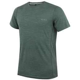 Мъжка тениска MOOA MerinoSilk 160 short зелен green melange