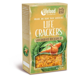 Крекери Lifefood LIFE CRACKERS Zelňáky RAW BIO 90 g бежов