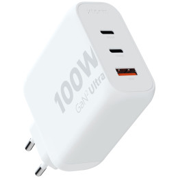 Зарядно устройство Xtorm 100W GaN2 Ultra Wall Charger бял white