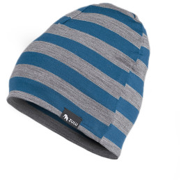 Шапка Zulu Cap Merino син/сив StrapeNavyBlueGray