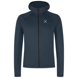Функционален мъжки суитшърт Montura Fadis Grid Hooded Maglia тъмно син Blueberry