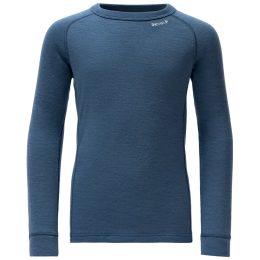 Детска функционална тениска Devold Duo Active Merino Shirt Jr Berry тъмно син Berry