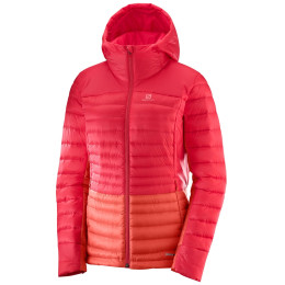 Дамско пухено яке Salomon Haloes Down Hoodie W розов Hibisc/Dubarry