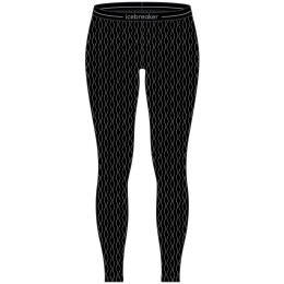 Дамско функционално долно бельо Icebreaker W Mer 260 Vertex Leggings On-Piste черен/бял Black/Snow/J