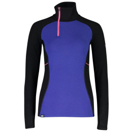 Дамска тениска Mons Royale Olympus 3.0 Half Zip син/черен UltraBlue/Black