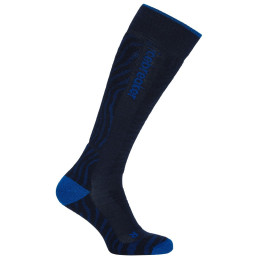 Дамски чорапи Icebreaker W Mer Ski+ Medium OTC Mountain Contour черен/син Mnav/Lazu/Black