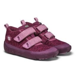 Dětské barefoot boty Affenzahn Low Boot Knit Happy Otter лилав Otter