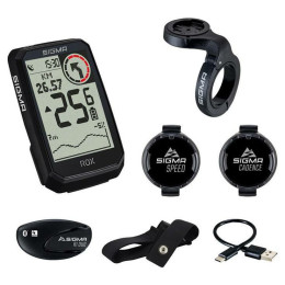 Велосипеден компютър Sigma Rox 4.0 Endurance Sensor set черен black