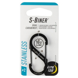 Помощен карабинер Nite Ize S-Biner Stainless Steel #2 черен Černá