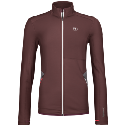 Дамски функционален суитшърт Ortovox Fleece Jacket W червен Winetasting