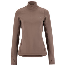 Дамски функционален суитшърт Craft Gain Thermal Midlayer 2 W кафяв Brown