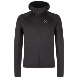 Функционален мъжки суитшърт Montura Fadis Grid Hooded Maglia черен Black