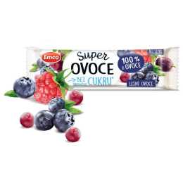 Бар Emco Super плодове - горски плодове 30г