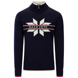 Мъжки пуловер Dale of Norway Nåle Masc. Sweater тъмносин/бял Marine Offwhite