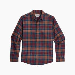 Мъжка риза Royal Robbins Lieback Organic Cotton Flannel L/S винен Wine Oak Pld