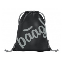 Торба Baagl Sáček na obuv 36 x 46 cm черен/сив