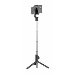 Селфи стик Swissten BLUETOOTH SELFIE STICK ALUMINUM TRIPOD PRO черен/сребърен