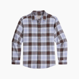 Мъжка риза Royal Robbins Lieback Organic Cotton Flannel L/S син/червен Shasta Blue Oak Pld