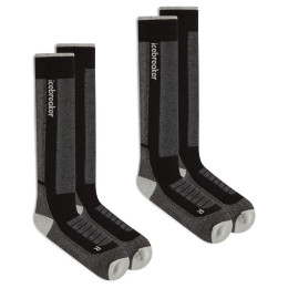 Мъжки чорапи Icebreaker Men Mer Ski+ Medium OTC 2 Pack черен/сив Blk/Ether/Graph
