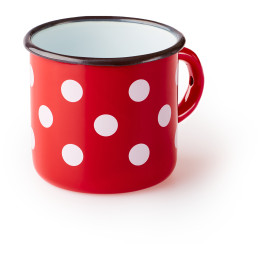 Чаша Zulu червена на бели точки