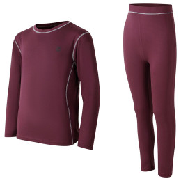 Детски функционален комплект Dare 2b Pow II Baselayer Set Huckleberry тъмночервен Huckleberry