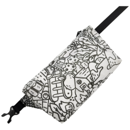Чанта за кръста High Tail Designs Fanny Pack The Vague Outdoors бял / черен The Vague Outdoors