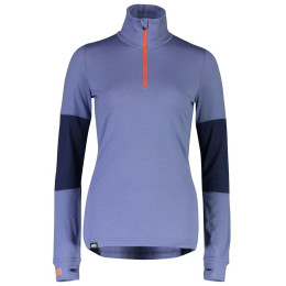 Дамска тениска Mons Royale Cornice Half Zip син/черен BlueVelvet