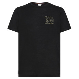 Функционална мъжка тениска Icebreaker M 150 Tech Lite SS Tee Forest Footsc черен Black