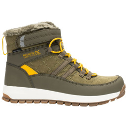 Детски зимни ботуши Regatta Elbourne Junior Bark Green/Sunset каки Bark Green/Sunset